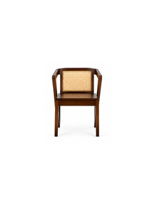 Sillón moderno de madera con diseño de ratán, respaldo cómodo, para sala de estar, muebles para el hogar o terraza - Product Image 5