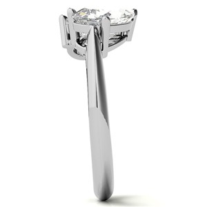 2.5 TCW Pear Cut Toi Et Moi <b>Ring</b> 18K White Gold Engagement <b>Ring</b> Moissanite <b>Two</b> <b>Stone</b> Wedding Statement <b>Ring</b> - Product Image 5