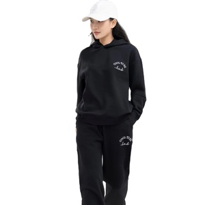 Ensemble sweat-shirt et jogging pour femme 100% coton Sweat-shirts et pantalons de survêtement pour l'automne printemps Taille XS Sweat-shirt uni de haute qualité - Product Image 1