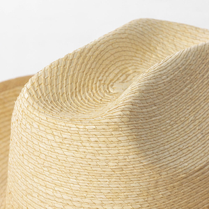 Chapeau de paille unisexe à large bord fait main pour l'été et la plage, personnalisation de marque, vente en gros directe d'usine, fournisseur OEM - Product Image 5