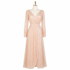Vestido de Noche Largo Moderno para Mujer de Diseñador |   Vestido de Gala con Cuentas de Lujo |   Escote Corazón |   Natural |   Elegante |   Fiesta de Boda - Product Image 2