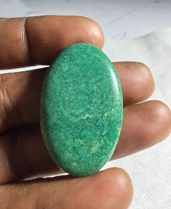 Jade natural verde Paradise Cabochon, colgante de cristal suelto de diseño, gema para la fabricación de joyería curativa - Product Image 2