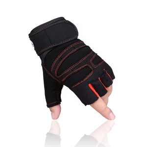 Unisex Half-Finger Polyester Fitness Gloves <b>Handle</b> Non-Slip Wear-Resistant Breathable Buckle Closure for Weight <b>Lifting</b> Sports - Product Image 2