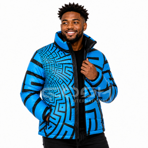 Cosh International Custom Men’s Shiny Puffer Jacket Winter Warm Padding Canvas Fabric Sublimation Fashion <b>Bubble</b> <b>Coat</b> - Product Image 1