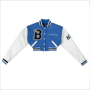 Stylish Women Varsity Jacket Casual Baseball Bomber Jacket Fashionable Letterman Outerwear Comfortable Streetwear Clothing - Product Image 4