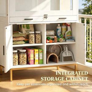 Modern Luxury Pet <b>Cage</b> Metal Small and Medium Breed <b>Cage</b> for Hamsters and <b>Rabbits</b> for Breeding Use Indoors and Outdoors - Product Image 6