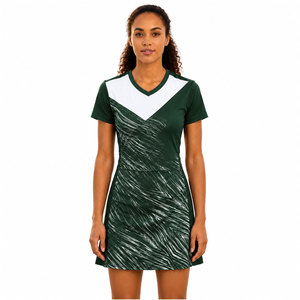 Ensemble d'uniformes de tennis professionnels et vêtements de sport respirants à séchage rapide pour femmes, t-shirt, jupe, short de tennis, couleurs personnalisées - Product Image 3