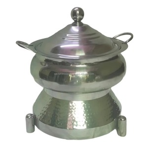 Round Wooden Casserole Pot With Stainless Steel Lid Classic Design For Gas And Induction Cookers - Product Image 4