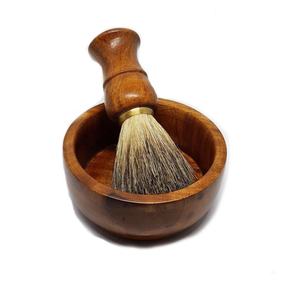 Set de Afeitado de Madera para Hombre con Brocha de Afeitar de Pelo Sintético y Maquinilla de Afeitar de Seguridad, Kit de Afeitado, Set de Regalo para Hombre - Product Image 4