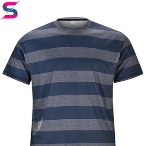 Conjunto de Camiseta y Pantalones Cortos de Verano para Hombre, Diseño a Rayas, Cuello Redondo, Tejido de Algodón y Elastano, Transpirable, Estilo Casual, Venta al Por Mayor, OEM, ODM - Product Image 6