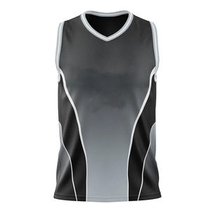 Wholesale Price High Quality Sports Basketball Jersey Breathable Print Custom Black Grey Basketball Wear Jerseys - Product Image 1