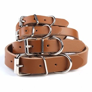 Collier pour chien en cuir classique réglable avec rivets en cristal, boucle à motif uni, pour chiens de petite, moyenne et grande taille, toutes saisons - Product Image 2