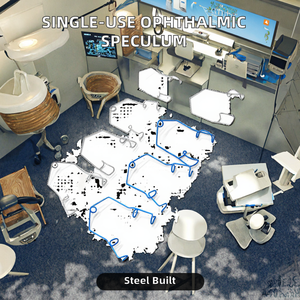 Spéculum chirurgical ophtalmique manuel à usage unique Med Innovations, à fil fermé, en acier et titane - Product Image 3