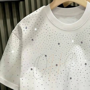 Camiseta de Verano para Hombre, de Lujo, Ecológica, Transpirable, de Secado Rápido, Cuello Redondo, Algodón Suave, Estilo Casual Urbano, Talla Grande - Product Image 4