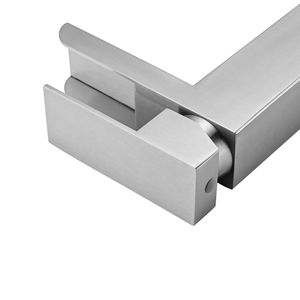 Rubinetto da Bagno Monocomando a Cascata in Nichel Spazzolato, 1-3 Fori, con Piastra di Fissaggio per Lavabo - Product Image 4