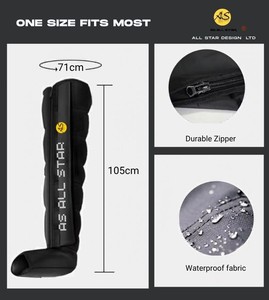 เครื่องนวดขาสำหรับฟื้นฟูร่างกายหลังออกกำลังกาย 8 ช่องลมบีบอัด 6 โหมด แบตเตอรี่ 5200mAh สำหรับบรรเทาอาการปวดเมื่อย กระตุ้นการไหลเวียนโลหิต รับผลิตแบบ OEM ODM โรงงานมาตรฐาน CE - Product Image 5