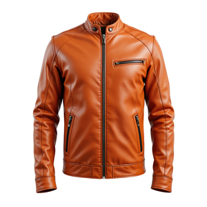 Chaqueta de Motero de Cuero Vacuno Genuino para Hombre, Negra Clásica, Invierno, Fabricante y Proveedor Mayorista OEM ODM - Product Image 6