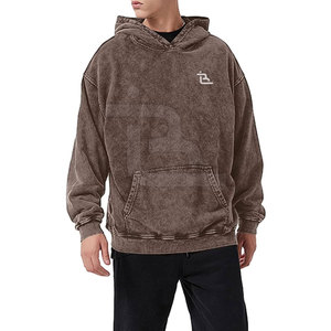 Ropa de Moda de Tallas Grandes, Sudaderas Básicas con Lavado Ácido, Nueva Llegada, Oferta, Sudaderas con Lavado Ácido para Hombre Resistentes al Viento - Product Image 3
