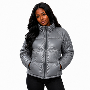 Veste matelassée brillante unisexe Cosh International, fabricant sur mesure de haute qualité, vêtements d'hiver streetwear, veste matelassée chaude - Product Image 4