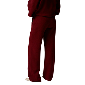 Conjunto Deportivo de Cuello Redondo para Mujer, Top y Pantalones de Pierna Recta Relajados, Cintura Elástica, Dos Piezas, Atuendo Informal para Viajar - Product Image 5