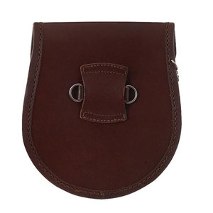Sac Sporran en Cuir Végétalien Motif Nœud Celtique Écossais Modèle 2026, Chaîne Réglable, Épingle en Acier Inoxydable, Style Décontracté – Vente Flash - Product Image 4