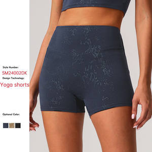 Casual Design Breathable Printed High <b>Waist</b> Memory Fabric Women's Shorts Premium Quality Wholesale 100% Cotton Stylish - Product Image 4