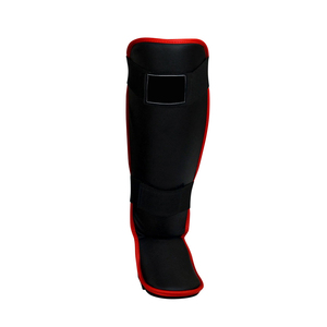 Protège-tibias de Muay Thai de qualité supérieure en cuir véritable – Prix de gros pour la sécurité sportive - Product Image 6