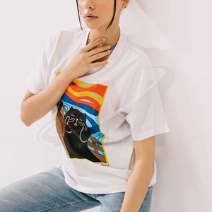 เสื้อยืดแฟชั่นผู้หญิงไซส์ใหญ่ พิมพ์ลายกราฟิกตามสั่ง ผ้าฝ้ายนุ่ม ทรงหลวม ส่งตรงจากโรงงาน - Product Image 5