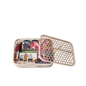 Luxury Corporate Gifting Bamboo Gift <b>Box</b> Custom Logo Eco Friendly Woven Gift Craft <b>Hampers</b> Basket Holiday Festival Souvenir - Product Image 2