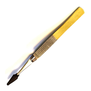 Pinzas de acero inoxidable personalizadas doradas para maquillaje permanente y perforaciones corporales, pinzas para sujetar bolas de perlas - Product Image 2