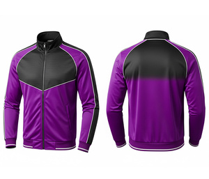 Chaqueta Deportiva Sublimada Premium con Cierre Completo, Ropa para Correr y Fitness, Cálida, Transpirable y de Secado Rápido |   Tallas Hombre Mujer Juvenil - Product Image 3