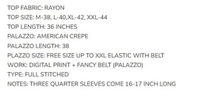 Última novedad: Kurti Top de aspecto lujoso con Palazzo, hermoso diseño, precio mayorista más bajo, Mercado Textil Surat, Prendas de Vestir 37976 - Product Image 3