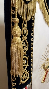 Custom Knights Templar Masonic <b>Banner</b> Hand Embroidered Gold Bullion Silk Regalia <b>Banner</b> - Product Image 4