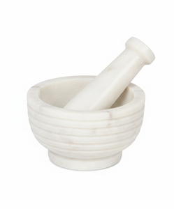 Natural White Marble Mortar Pestle Set Bulk Wholesale Heavy Duty Spice <b>Grinder</b> for <b>Herbs</b> Garlic Pepper Kitchen Tool - Product Image 4