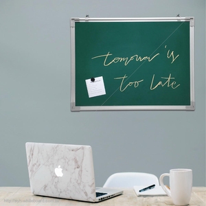 Aluminum Frame <b>Magnetic</b> Green <b>Chalkboard</b> Available in Various Sizes for Classroom and Office Use - Product Image 6