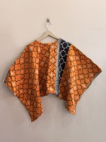 Poncho Bohème pour Femmes Grande Taille en Tissu Kantha Indien Quilté Fait Main Vintage