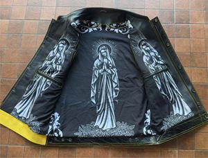 เสื้อกั๊กหนังสองสีสไตล์ไบค์เกอร์ - Product Image 4