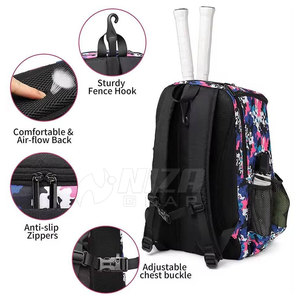 Sac à dos de baseball pliable en polyester respirant, grande capacité, matériau durable, écologique, décontracté, vente directe usine - Product Image 2