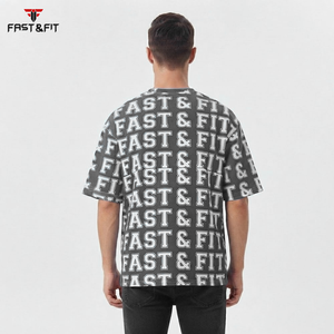 เสื้อยืดผู้ชายทรงโอเวอร์ไซส์ สตรีทแวร์ พิมพ์ลายสกรีน คอกลม ผ้าริบคุณภาพสูง ดีไซน์ใส่สบาย ปี 2026 - Product Image 2