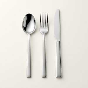 Ensemble de couverts durables en acier inoxydable de qualité alimentaire, 5 pièces, écologiques, pour la cuisine et les mariages - Product Image 3