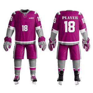 Uniforme de Hockey sobre Hielo de Poliéster Transpirable con Diseño Personalizado y Logotipo Propio, Talla Grande para Adultos, el Más Popular - Product Image 1