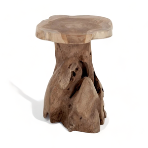 Table basse Lombok en bois de racine de teck, couleur naturelle, haute qualité, pour intérieur et extérieur. - Product Image 2