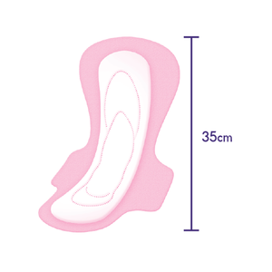 Sanita Dry Fit Relax <b>Night</b> 35cm Winged Menstrual <b>Pads</b> Extra Heavy Absorbency Overnight Use 4 <b>Pads</b> - Product Image 4