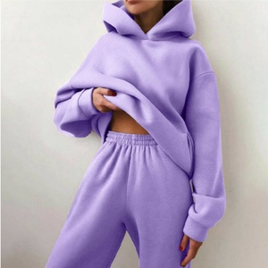 Chándal de talla grande para mujer, ropa de calle, conjunto de ropa de salón, chándales informales de gran tamaño para correr, chándales de invierno - Product Image 6