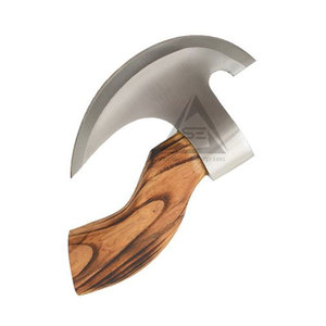 OEM Service Latest Design Pizza Cutting <b>Axe</b> Wood <b>Handle</b> Stainless Steel Blade High Quality in Stock Hot Sale - Product Image 2