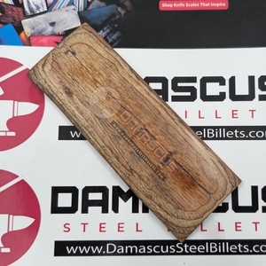 Natural Teak Wood Dollar <b>Sheet</b> Knife Handle Scales Pair Brown Grain <b>Laminated</b> Wood Resin Blanks 5 Inch Custom Knife Making - Product Image 5