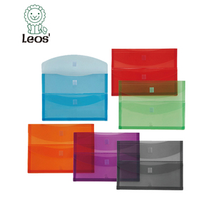 OEM Plastic Two Pocket <b>Document</b> <b>Folder</b> Wallet with Hook and Loop Fastener Closure - Product Image 1