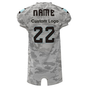 Ensemble d'uniformes de football américain personnalisés pour adultes, respirants, à séchage rapide, sans manches, en polyester, maillot d'entraînement, nom de l'équipe, haute qualité, OEM - Product Image 3