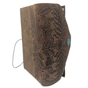 Cuaderno de Cuero Genuino Hecho en India de Alta Calidad, Tamaño A5, 200 Páginas, Portátil, para Oficina, Estudio y Viajes - Product Image 2
