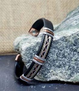 Handcrafted <b>Copper</b> <b>Bracelet</b> Handcuff Magnetic <b>Bracelet</b> with Stunning Artistic Design for All Ages - Product Image 1